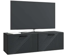 TV staliukas Sieninė TV spintelė Juoda 98 x 31 x 30 cm Apdirbta mediena