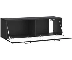 TV staliukas Sieninė TV spintelė Juoda 98 x 31 x 30 cm Apdirbta mediena