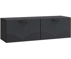 TV staliukas Sieninė TV spintelė Juoda 98 x 31 x 30 cm Apdirbta mediena