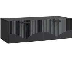 TV staliukas Sieninė TV spintelė Juoda 98 x 41 x 30 cm Apdirbta mediena