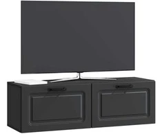 TV staliukas Sieninė TV spintelė Juoda 98 x 31 x 30 cm Apdirbta mediena