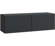 TV staliukas Sieninė TV spintelė Juoda 98 x 31 x 30 cm Apdirbta mediena