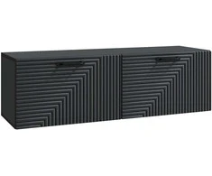 TV staliukas Sieninė TV spintelė Juoda 98 x 31 x 30 cm Apdirbta mediena