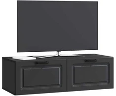 TV staliukas Sieninė TV spintelė Juoda 98 x 41 x 30 cm Apdirbta mediena
