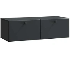 TV staliukas Sieninė TV spintelė 98 x 41 x 30 cm Juoda Apdirbta mediena