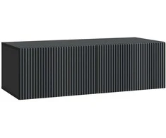 TV staliukas Sieninė TV spintelė Juoda 98 x 41 x 30 cm Apdirbta mediena