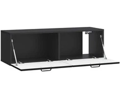 TV staliukas Sieninė TV spintelė Juoda 98 x 31 x 30 cm Apdirbta mediena