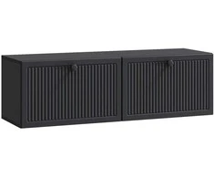 TV staliukas Sieninė TV spintelė Juoda 98 x 31 x 30 cm Apdirbta mediena