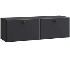TV staliukas Sieninė TV spintelė 98 x 31 x 30 cm Juoda Apdirbta mediena