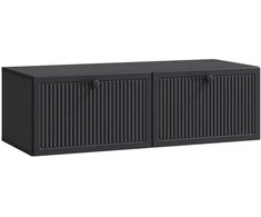 TV staliukas Sieninė TV spintelė Juoda 98 x 41 x 30 cm Apdirbta mediena