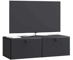 TV staliukas Sieninė TV spintelė 98 x 41 x 30 cm Juoda Apdirbta mediena