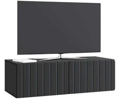 TV staliukas Sieninė TV spintelė Juoda 98 x 41 x 30 cm Apdirbta mediena