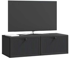 TV staliukas Sieninė TV spintelė Juoda 98 x 41 x 30 cm Apdirbta mediena