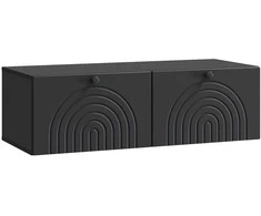 TV staliukas Sieninė TV spintelė Juoda 99 x 41 x 30 cm Apdirbta mediena