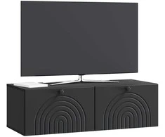 TV staliukas Sieninė TV spintelė Juoda 99 x 41 x 30 cm Apdirbta mediena