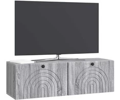TV staliukas Sieninė TV spintelė Pilka sonoma ąžuolo 98 x 31 x 30 cm