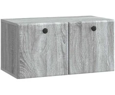 TV staliukas Sieninė TV spintelė 59,5 x 31 x 30 cm Pilka Sonoma