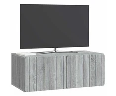 TV staliukas Sieninė TV spintelė Pilka sonoma ąžuolo 78,5 x 41 x 30 cm