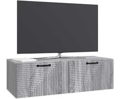TV staliukas Sieninė TV spintelė Pilka sonoma ąžuolo 98 x 41 x 30 cm