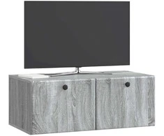 TV staliukas Sieninė TV spintelė 78,5 x 41 x 30 cm Pilka Sonoma