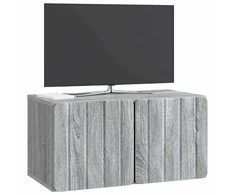 TV staliukas Sieninė TV spintelė Pilka sonoma ąžuolo 59,5 x 31 x 30 cm