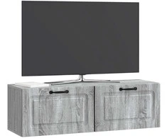 TV staliukas Sieninė TV spintelė Pilka sonoma ąžuolo 98 x 31 x 30 cm
