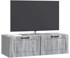 TV staliukas Sieninė TV spintelė Pilka sonoma ąžuolo 98 x 41 x 30 cm