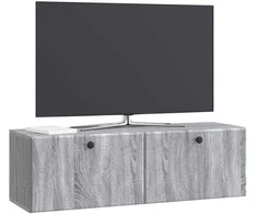 TV staliukas Sieninė TV spintelė 98 x 31 x 30 cm Pilka Sonoma