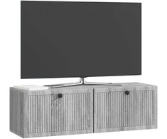 TV staliukas Sieninė TV spintelė Pilka sonoma ąžuolo 98 x 31 x 30 cm