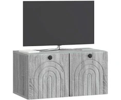 TV staliukas Sieninė TV spintelė Pilka sonoma ąžuolo 59,5 x 31 x 30 cm