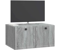 TV staliukas Sieninė TV spintelė Pilka sonoma ąžuolo 59,5 x 41 x 30 cm