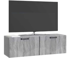 TV staliukas Sieninė TV spintelė Pilka sonoma ąžuolo 98 x 31 x 30 cm
