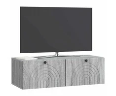 TV staliukas Sieninė TV spintelė Pilka sonoma ąžuolo 99 x 41 x 30 cm