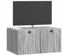 TV staliukas Sieninė TV spintelė Pilka sonoma ąžuolo 59,5 x 41 x 30 cm