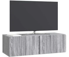 TV staliukas Sieninė TV spintelė Pilka sonoma ąžuolo 98 x 41 x 30 cm