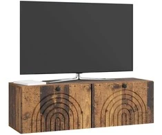 TV staliukas Sieninė TV spintelė Sendintos medienos 98 x 31 x 30 cm