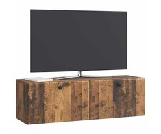 TV staliukas Sieninė TV spintelė 98 x 31 x 30 cm Sendintos medienos