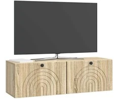 TV staliukas Sieninė TV spintelė Sonoma ąžuolas 98 x 31 x 30 cm