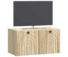 TV staliukas Sieninė TV spintelė Sonoma ąžuolas 59,5 x 31 x 30 cm