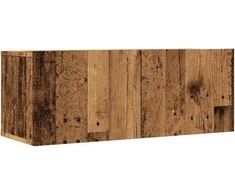 TV staliukas Sieninės TV spintelės, 2vnt., sendintos medienos, 80x30x30cm