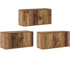 TV staliukas Sieninio televizoriaus kabineto komplektas 3 pcs