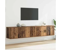 TV staliukas Sieninio televizoriaus kabineto komplektas 2 pcs