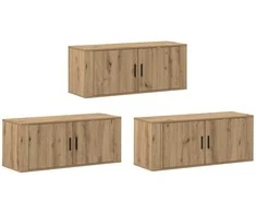 TV staliukas Sieninio televizoriaus kabineto komplektas 3 pcs