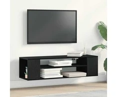 TV staliukas Televizoriaus spintelė Juodas ąžuolas 100 x 30 x 26,5 cm