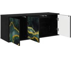 TV staliukas Sieninis televizoriaus stovas WIJHE 102 x 33 x 40 cm