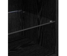 TV staliukas Sieninis televizoriaus stovas 40,5 x 30 x 90 cm Juodas ąžuolas