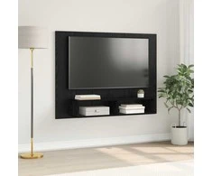 TV staliukas TV spintelių komplektas Juodas ąžuolas 120 x 23,5 x 90 cm