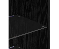 TV staliukas Sieninis televizoriaus stovas 30,5 x 30 x 90 cm Juodas ąžuolas