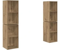 TV staliukas TV spintelių komplektas 4 pcs Amatininkų ąžuolas