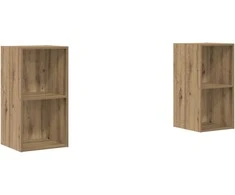 TV staliukas TV spintelių komplektas 2 pcs Amatininkų ąžuolas